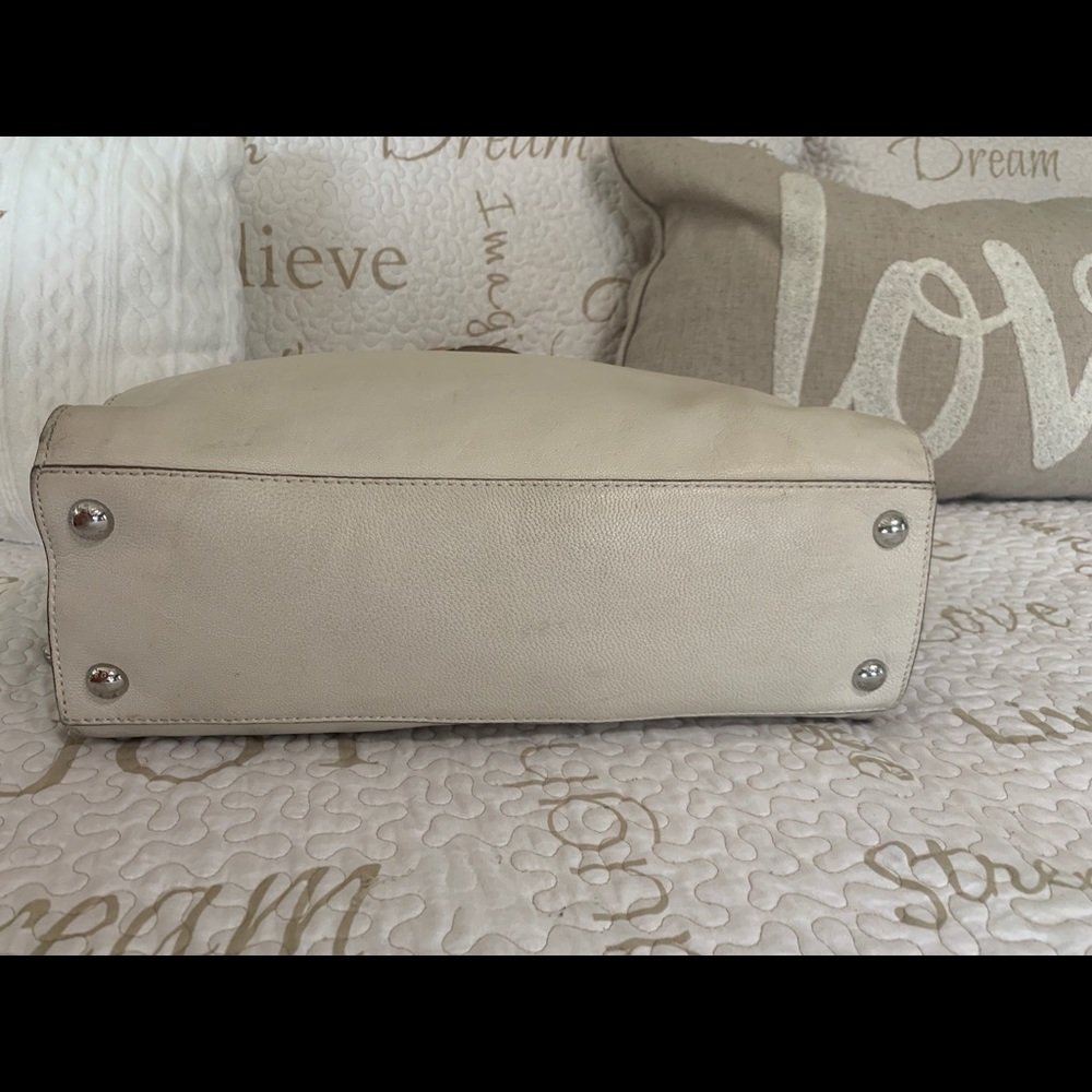 Michael Kors beige Leather Satchel - Picture 6 of 16